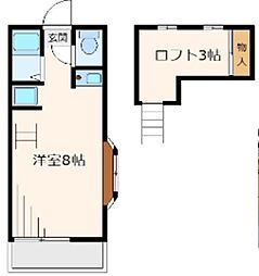 スマイルロフツ ワンルームの間取図画像