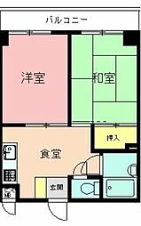 JR横浜線 成瀬駅 徒歩15分の賃貸マンション 1階2Kの間取り