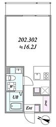 the trias magome 1Kの間取図画像