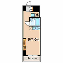 サンクレストビル ワンルームの間取図画像