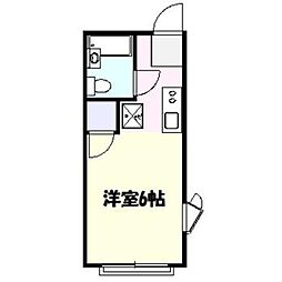 スプリングハウス ワンルームの間取図画像