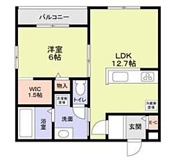 TREE TOPS 代々木 1階1LDKの間取り