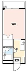 ドミトリー・九沢 ワンルームの間取図画像