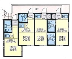 ライフピアアリア ワンルームの間取図画像