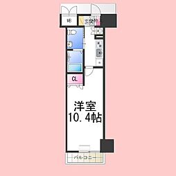 フェニックスレジデンス堺東 1Kの間取図画像