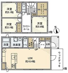 久米川町戸建 3LDKの間取り