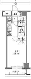 TLRRESIDENCEOTORII 1Kの間取図画像