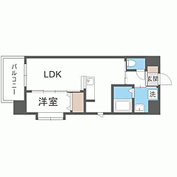 ＬＩＦＥＦＩＥＬＤ国際空港前 13階1LDKの間取り