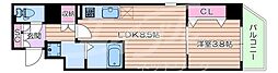 CITY PAL CREST TANIMACHI 4階1LDKの間取り