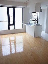 都営大江戸線 勝どき駅 徒歩1分の賃貸マンション 7階1LDKのリビング/ダイニング