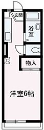 グリーンサマー ワンルームの間取図画像