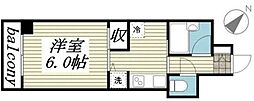ジュネパレス柏第29 1DKの間取図画像