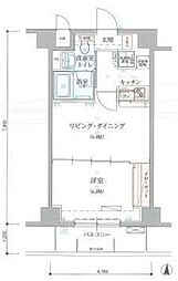 リヴシティ錦糸町 1LDKの間取図画像