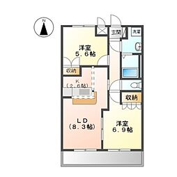 間取図画像 2LDK