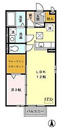 サウスイースト 1LDKの間取図画像