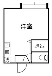 ビクタス高田馬場 ワンルームの間取図画像