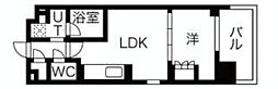 N'sパークレジデンス新宿御苑 1LDKの間取図画像