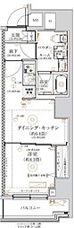 ガリシア森下VI 1DKの間取図画像
