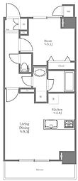 MAINSTAGE菊川 1LDKの間取図画像