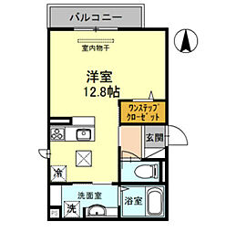 ラポートエル ワンルームの間取図画像