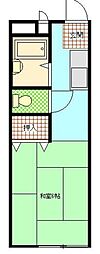 ハイツイースト 1Kの間取図画像