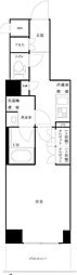 ルーブル白金高輪参番館 4階1Kの間取り