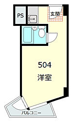 インペリアル御茶の水 ワンルームの間取図画像