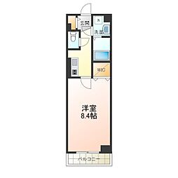 Ｐｏｌａｒ　ｓｔｏｎｅ 1階1Kの間取り