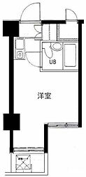 トップ不動前No.1 ワンルームの間取図画像