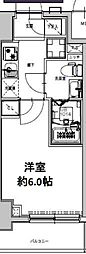 S-RESIDENCE市川 8階1Kの間取り