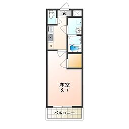 フジパレス吹田イースト3番館 1Kの間取図画像