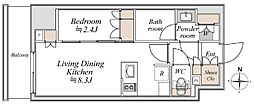 ブランシエスタ入谷グランデ 1LDKの間取図画像