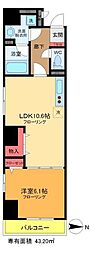 アンシエスタ 1LDKの間取図画像