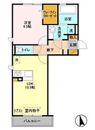 間取図画像 1LDK