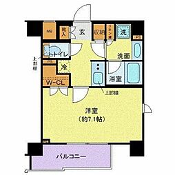 東急田園都市線 用賀駅 徒歩6分の賃貸マンション 4階1Kの間取り
