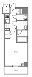 SHOKENResidence南千住 1Kの間取図画像