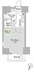 アーバンパーク西巣鴨EAST 1Kの間取図画像