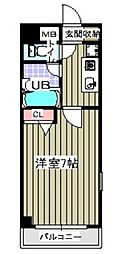 エスタブロ 1Kの間取図画像