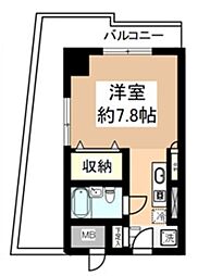 シティフォーラム新小平ベルファース新小平 ワンルームの間取図画像