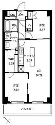 ザ・ケンジントン・レジデンスときわ台 2LDKの間取図画像