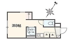 町田市原町田1丁目アパート ワンルームの間取図画像