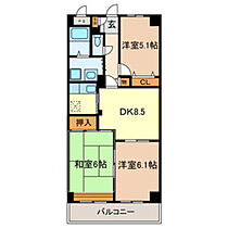 プレジュール浦和  ｜ 埼玉県さいたま市南区辻８丁目（賃貸マンション3LDK・4階・60.76㎡） その2