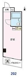 上井草マンション ワンルームの間取図画像