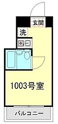 アドリーム吉野町 ワンルームの間取図画像