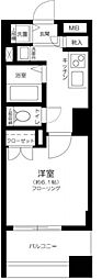 ウーノ・グランデ 1Kの間取図画像