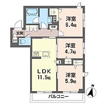 シャーメゾンＴ．Ｈ． 00202 ｜ 東京都板橋区大谷口上町48（賃貸マンション3LDK・2階・65.79㎡） その2