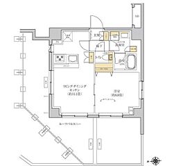 グレーシアフィット羽沢横浜国大 1LDKの間取図画像