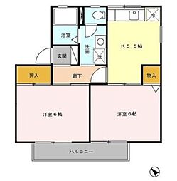 ストークハイム 2Kの間取図画像