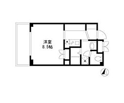 JUSTWELL 1Kの間取図画像
