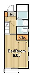 ラミアカーサ古淵 1Kの間取図画像